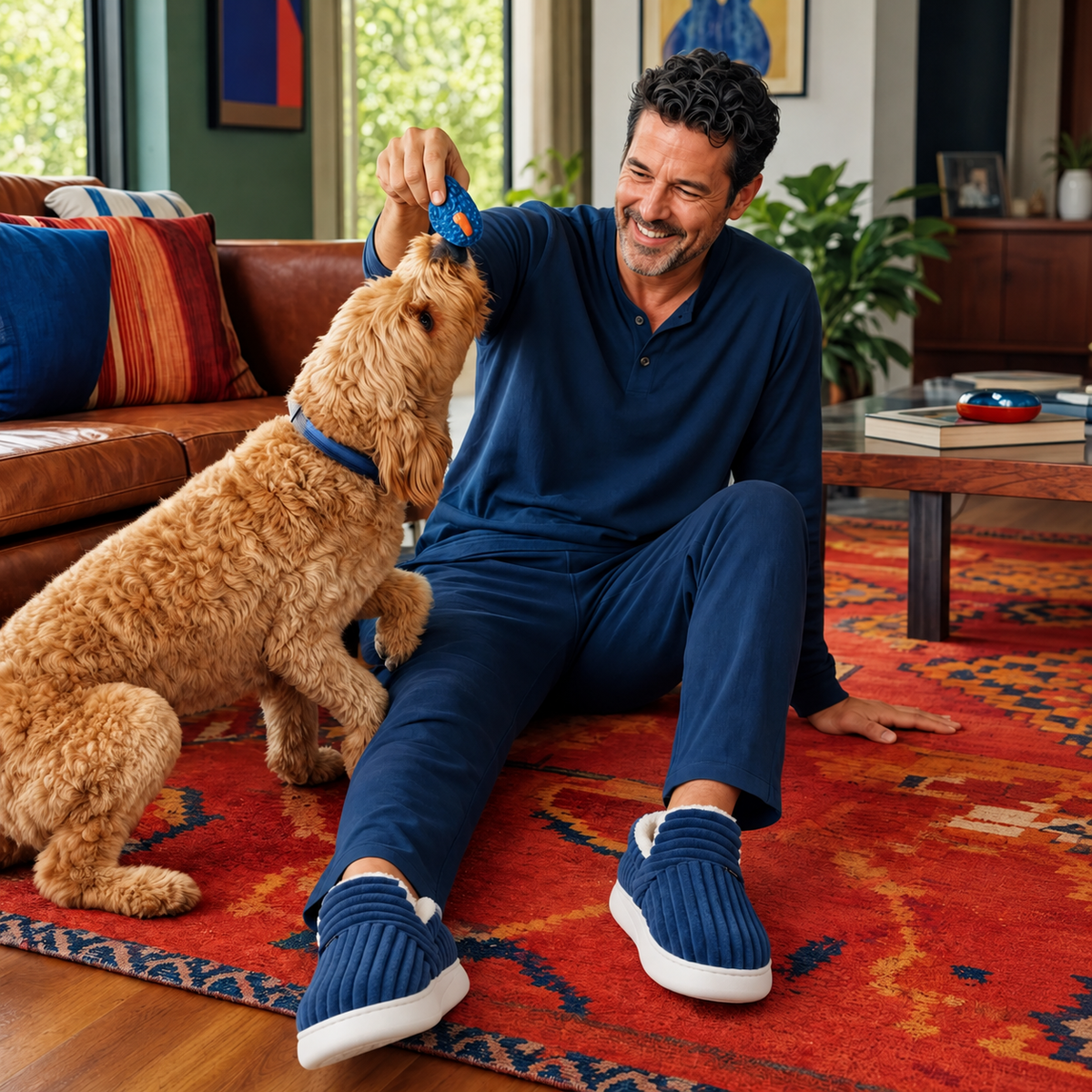 PLUFEET SLIPPERS BLUE