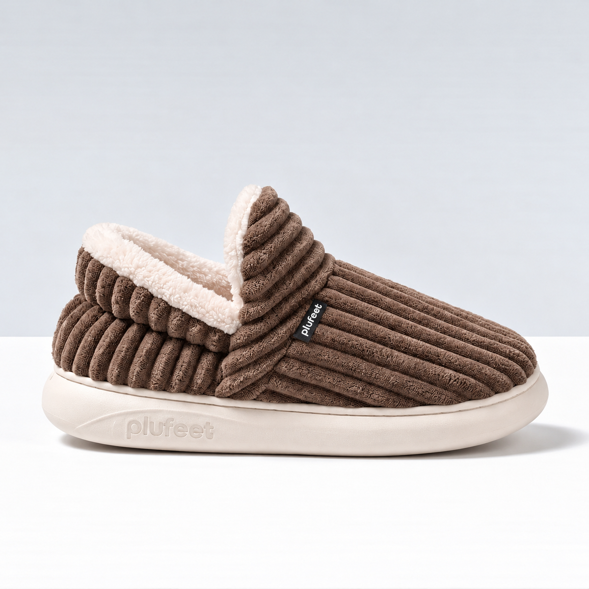 PLUFEET SLIPPERS BROWN