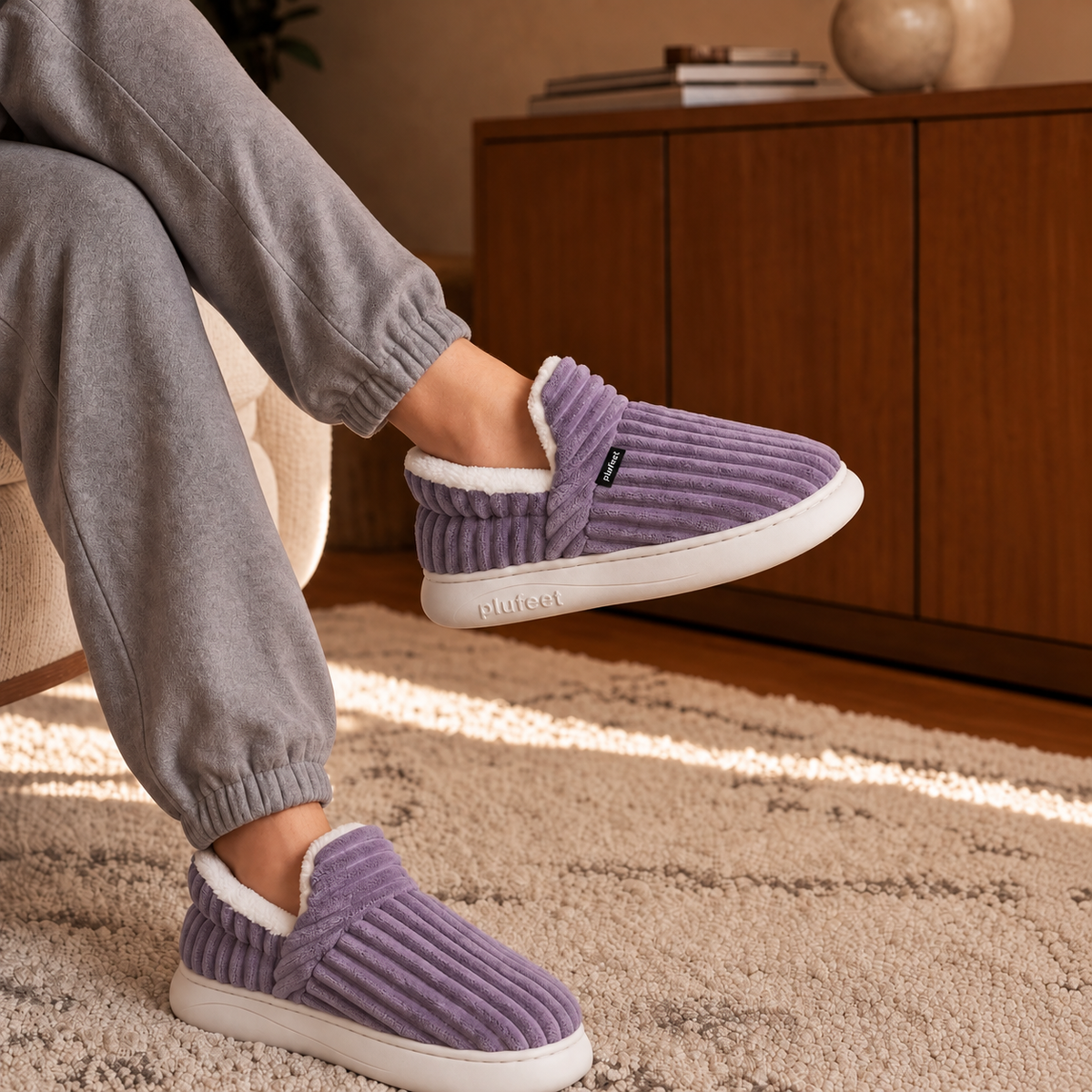 PLUFEET SLIPPERS PURPLE