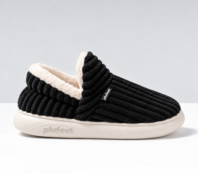 PANTUFLAS PLUFEET | NEGRO